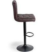 Banqueta Gomo Confort Giratória Estofada Cozinha 1 Unidade Marrom Café - 6