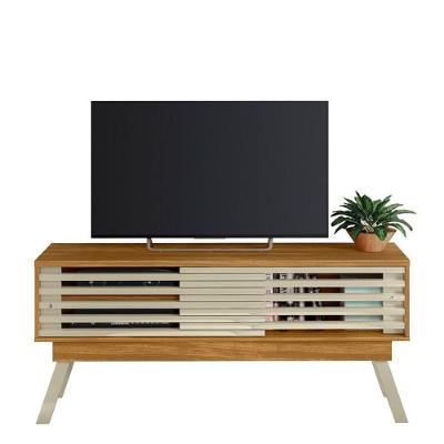 Rack Bancada Frizz 1.5 Para Tv Até 65 Polegadas Com 2 Portas - Madetec Móveis Cumaru Opala