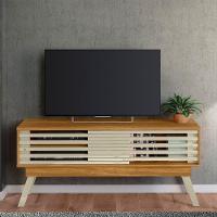 Rack Bancada Frizz 1.5 Para Tv Até 65 Polegadas Com 2 Portas - Madetec Móveis Cumaru Opala - 2