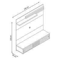 Painel Bancada Suspensa Frizz Sublime Para Tv 55 Polegadas - Madetec Cumaru Opala - 3