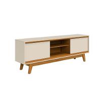 Rack Bancada Atlas Para Tv De 70 Polegadas - Madetec Cinamomo Off White - 1