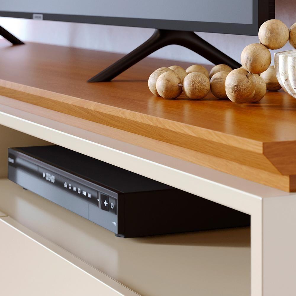 Rack Bancada Selene Para Tv De 75 Polegadas - Madetec Cinamomo Off White - 5