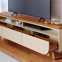 Rack Bancada Selene Para Tv De 75 Polegadas - Madetec Cinamomo Off White - 3
