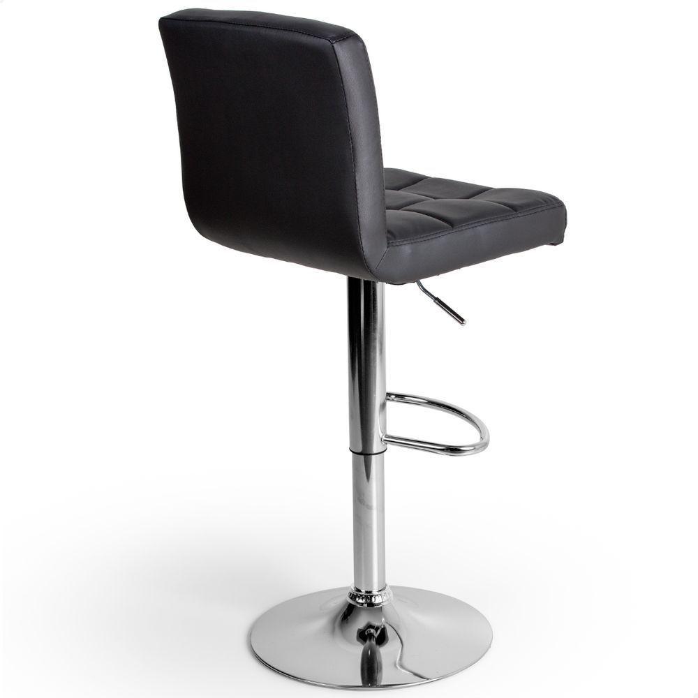 Banqueta Gomo Confort Giratória Estofada Cozinha 1 Unidade Preto - 4