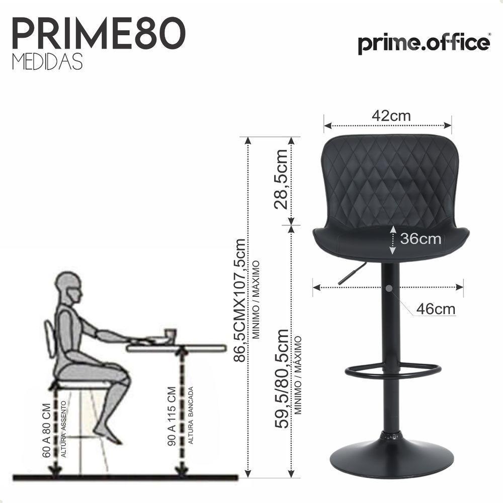 Kit 05 Un Banqueta Alta Para Cozinha Americana Bar Giratória Preto - 7