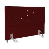 Cabeceira Box Queen 160cm Virgínia Suede Marsala E Frame - 1
