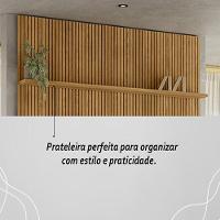 Painel New Interlagos Para Tv 75 Polegadas Do Piso Ao Teto - Madetec Cumaru - 6