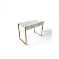 Mesa De Escritório Home Office Estilo Industrial - Metalon Dourado - 120 Cm Athena - 2