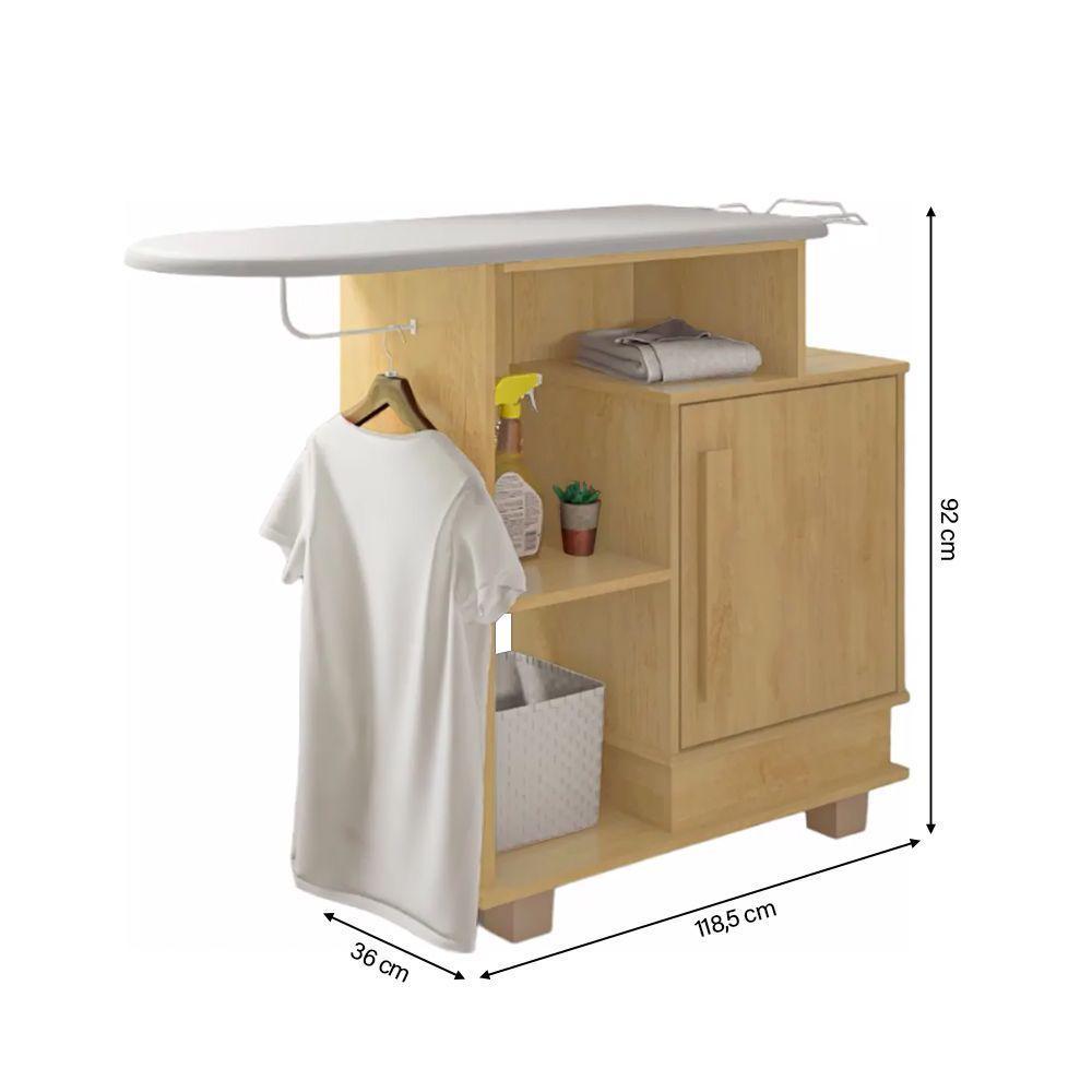 Tábua De Passar Havaí Multiuso Com Gabinete Cinamomo - 4