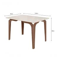 Conjunto Kira Mesa 1,10 Com 04 Cadeiras Amendoa 01a - 3