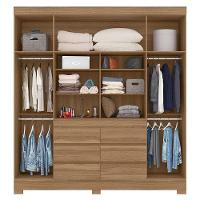 Cômoda Flora E Guarda Roupa Casal Cádis Amêndola Touch - Demóbile - 5