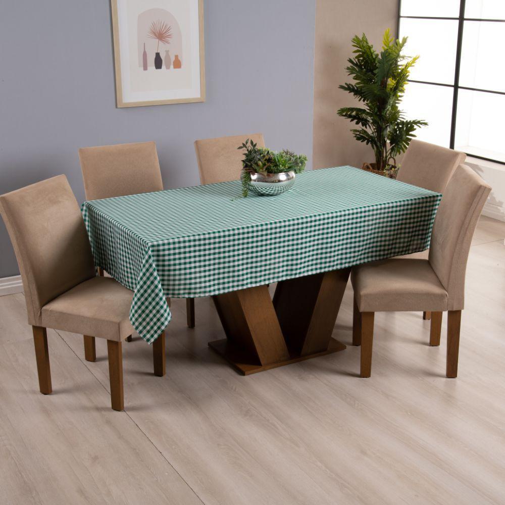 Toalha De Mesa Brisa 1 Peça 2,00m X 1,40m 6 Lugares 100% Poliéster Tecido Oxford Cor:laranja - 4