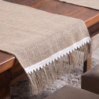 Caminho De Mesa 1 Peça 1.30m X 46cm 75% Juta - 25% Malva Bege - 3