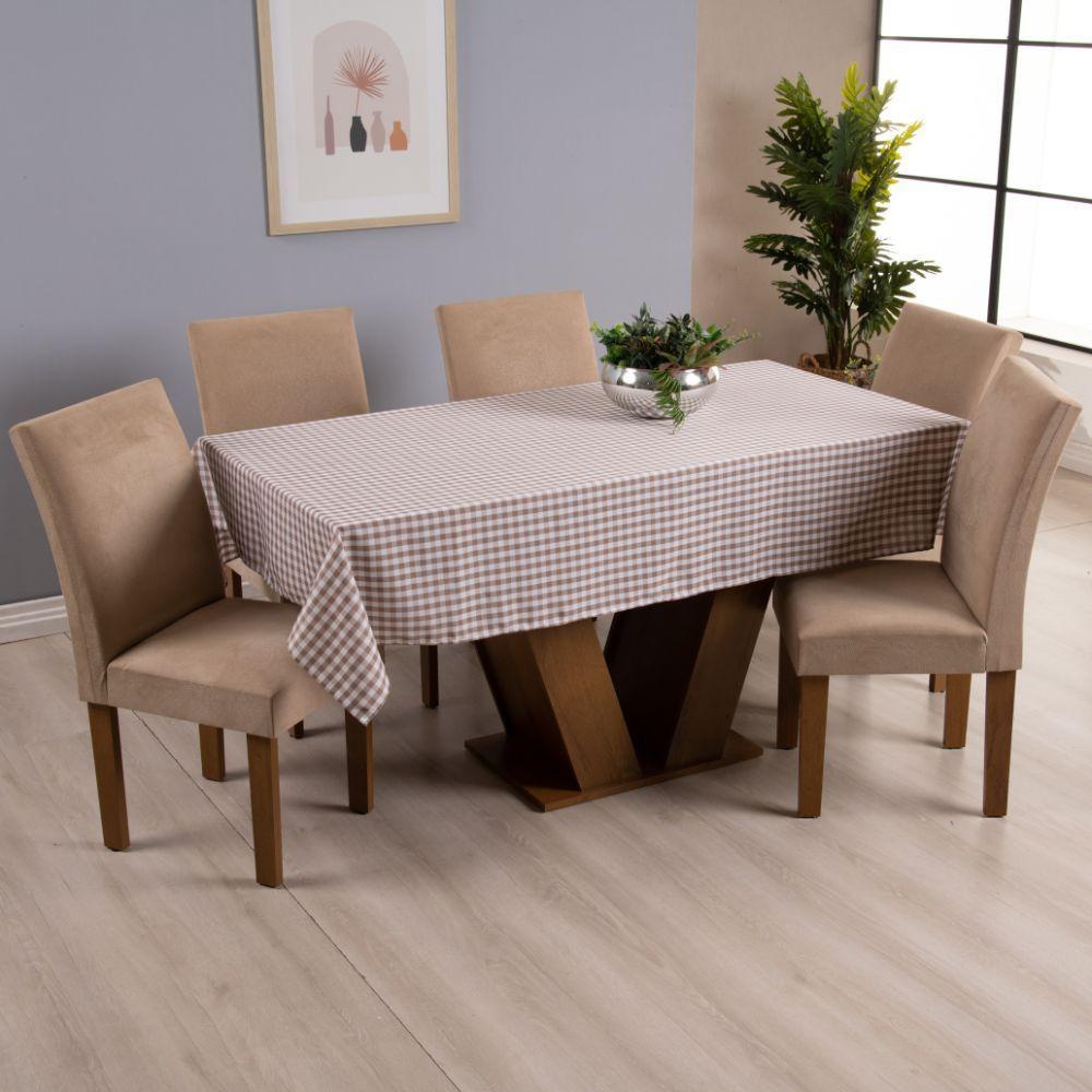 Toalha De Mesa Brisa 1 Peça 2,50m X 1,40m 8 Lugares 100% Poliéster Tecido Oxford Cor:azul - 2