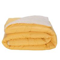 Kit 5 Pçs Coberdrom Casal King Soft Hipercal 400 Fios Dupla Face Amarelo - 7