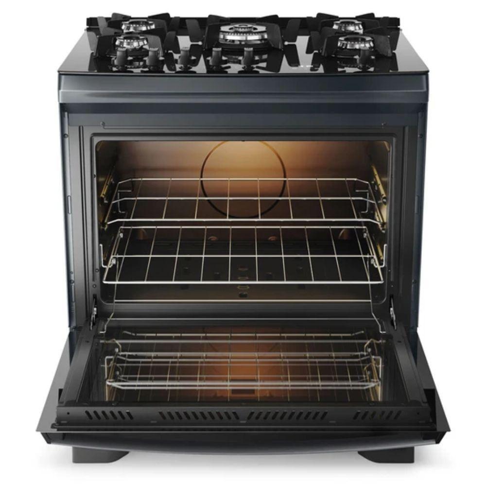 Fogão Dako 5 Bocas Supreme Timer Glass Titanium Bivolt - 2