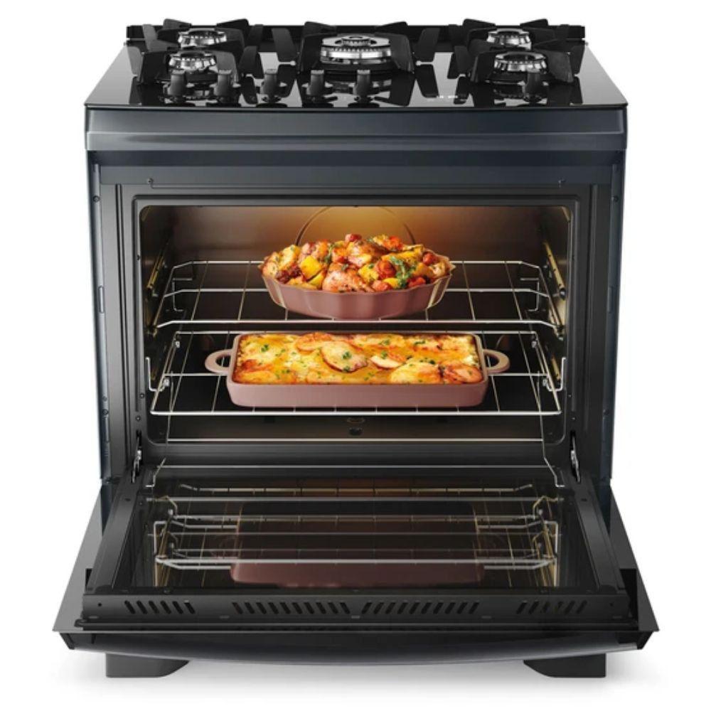 Fogão Dako 5 Bocas Supreme Timer Glass Titanium Bivolt - 3