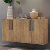 Aparador Buffet 4 Portas Suspenso Viena Rustic/preto - 7