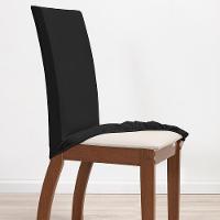 Kit 6 Pçs Capa Protetora De Cadeira 6 Lugares Malha Gel Ajustável Variação: Preto - 3