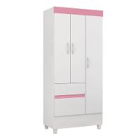 Cômoda Flora E Guarda Roupa Solteiro Wind Branco Flex - Demóbile - 5