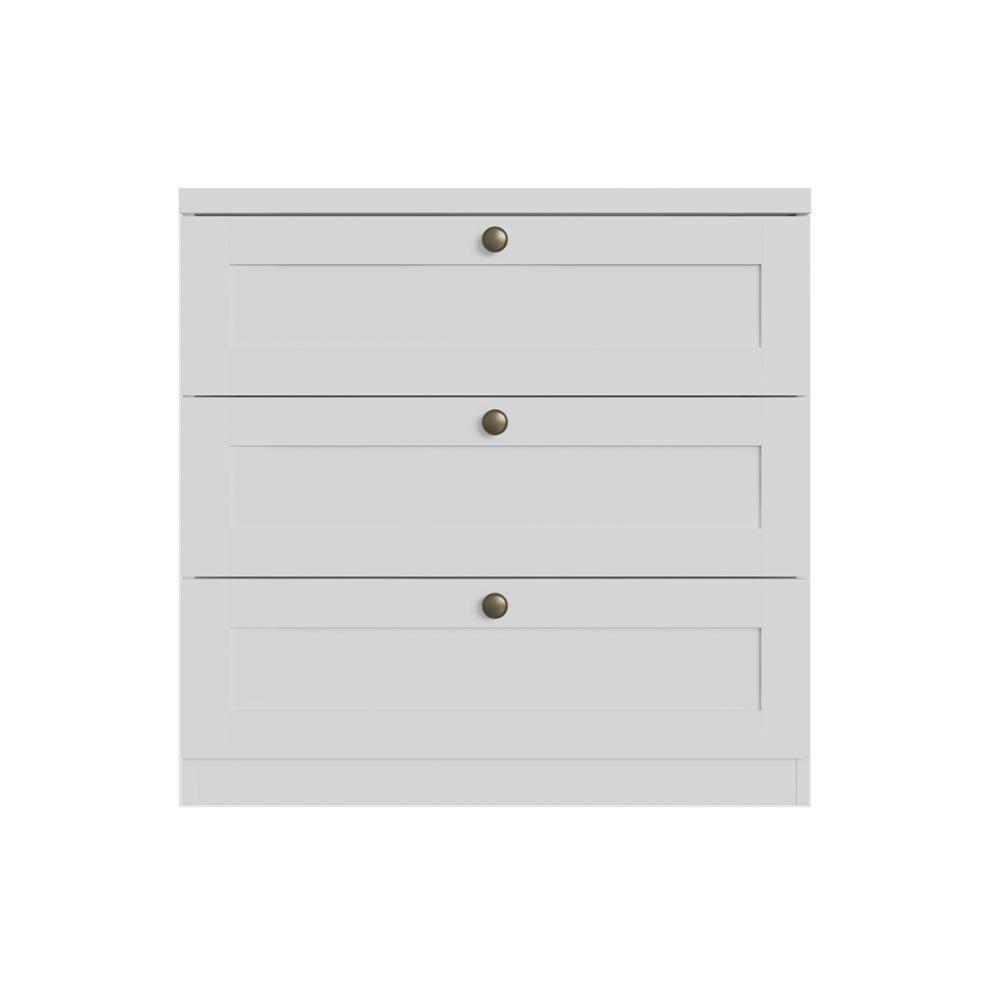 Cômoda Genialflex Infinity 3 Gavetas 100% Mdf Branco - 2