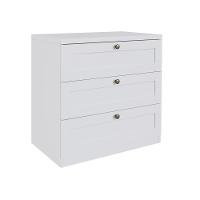 Cômoda Genialflex Infinity 3 Gavetas 100% Mdf Branco - 7