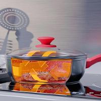 Panela Philco PPH240APR Redstone Com Tampa De Vidro Cinza e Vermelho - 4