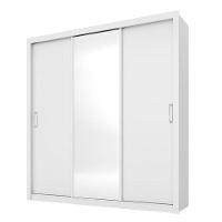 Cômoda Flora E Guarda Roupa Casal Residence Branco - Demóbile