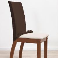 Kit 6 Pçs Capa Protetora De Cadeira 6 Lugares Malha Gel Ajustável Variação: Marrom - 2