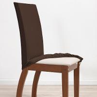 Kit 6 Pçs Capa Protetora De Cadeira 6 Lugares Malha Gel Ajustável Variação: Marrom - 3