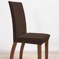 Kit 6 Pçs Capa Protetora De Cadeira 6 Lugares Malha Gel Ajustável Variação: Marrom