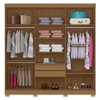 Guarda Roupa Casal 2030230 Com Multiuso 2000191 Atacama Grafite E Cômoda Sevilha Atacama - Aramóveis - 3