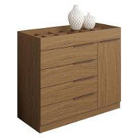 Guarda Roupa Casal 2030230 Com Multiuso 2000191 Atacama Grafite E Cômoda Sevilha Atacama - Aramóveis - 8