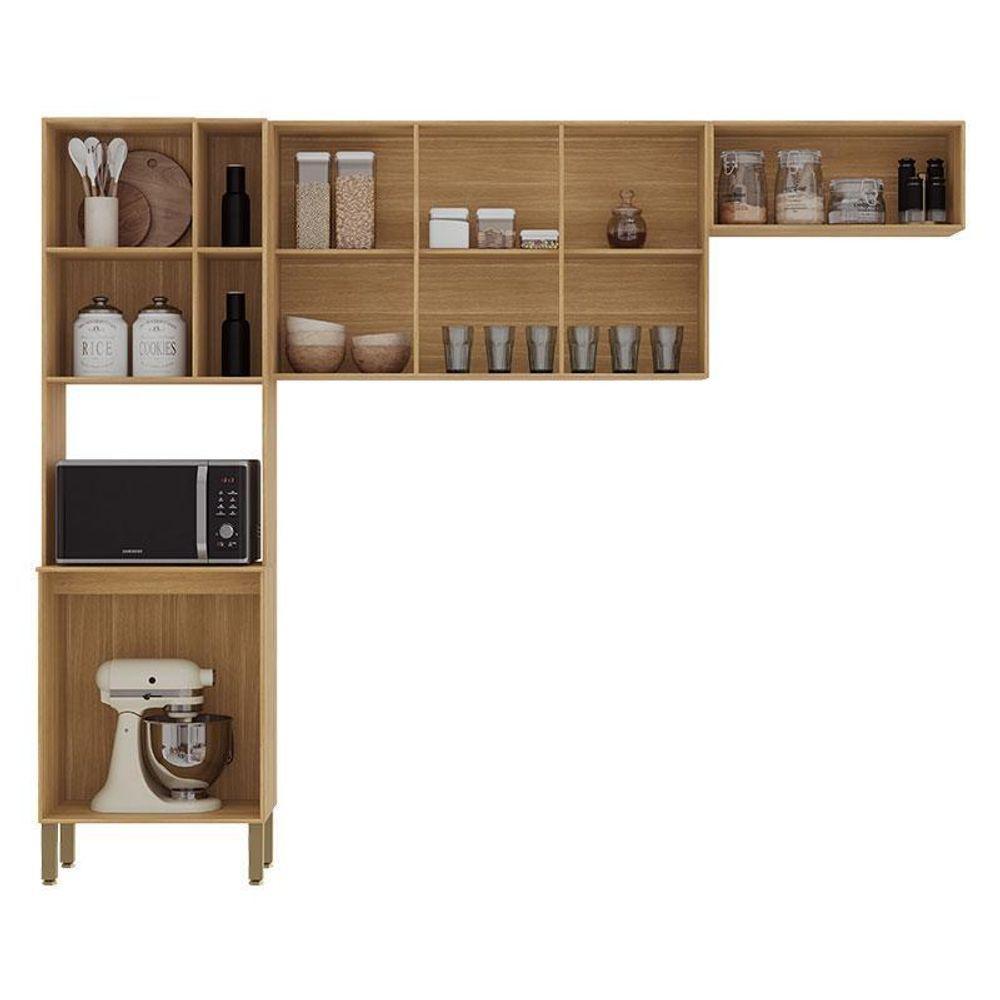 Cozinha Compacta 3 Peças Vert Plus Freijó Soft - Kits Paraná - 3