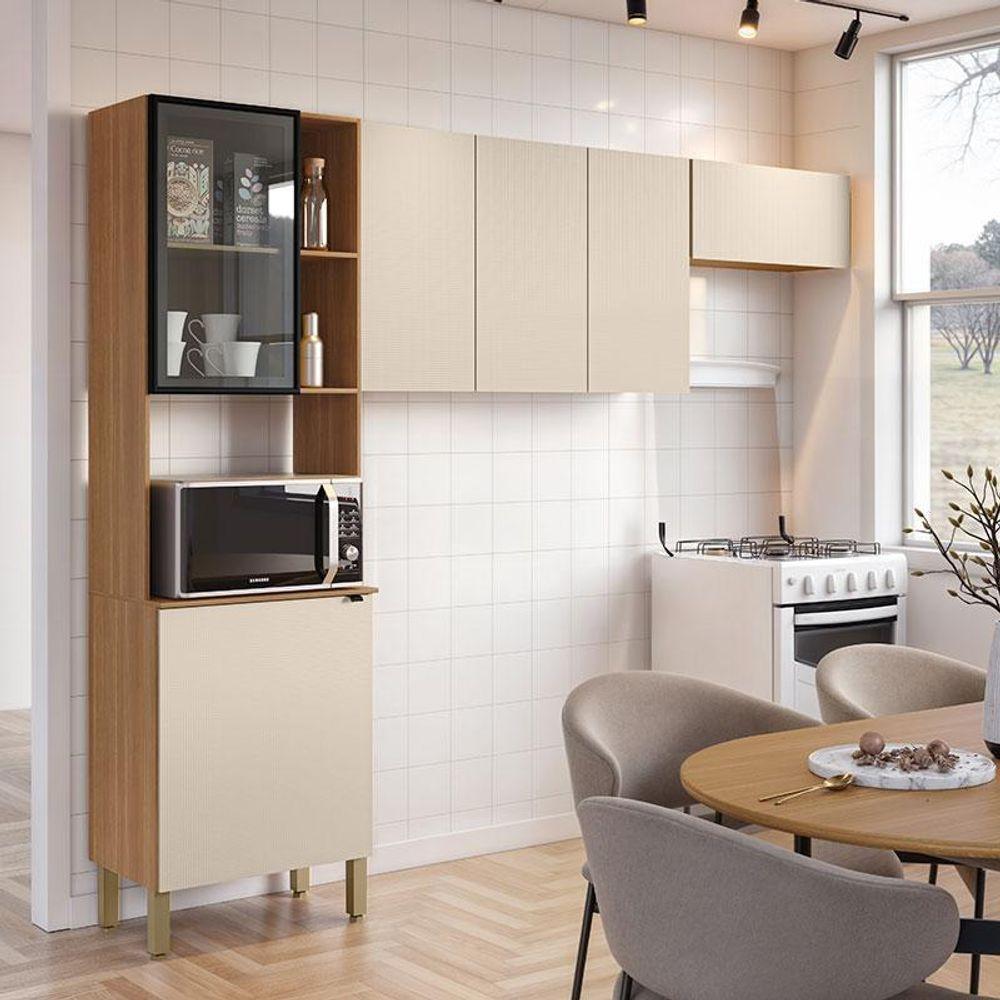 Cozinha Compacta 3 Peças Vert Plus Freijó Soft - Kits Paraná - 4