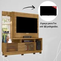 Estante Home Theater Frizz Plus Para Tv Até 60 Polegadas Com Pés 2 Portas - Madetec Cumaru - 5