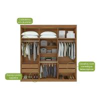 Guarda Roupa Casal 6 Portas E 4 Gavetas Alonzo New Branco - Lopas - 2