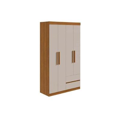 Guarda Roupa Solteiro 4 Portas E 2 Gavetas Zeus Branco - Lopas