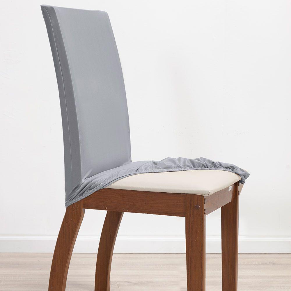 Kit 6 Pçs Capa Protetora De Cadeira 6 Lugares Malha Gel Ajustável Variação: Cinza - 3