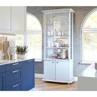 Cristaleira Ambiente Monalisa Branco Acetinado - Imcal - 1