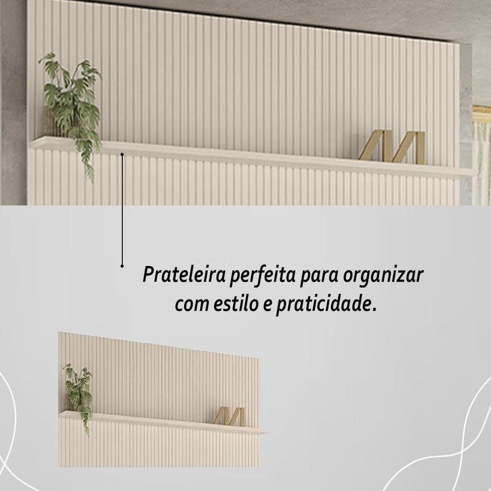 Painel New Interlagos Para Tv 75 Polegadas Do Piso Ao Teto - Madetec Off White - 6