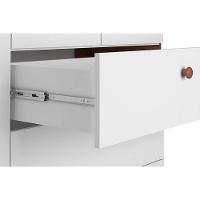 Guarda Roupa Infantil Encanto C- 4 Portas E 4 Gavetas Branco - Permóbili Baby - 3