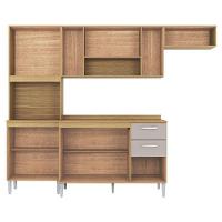 Cozinha Lavínia Balcão Com Tampo Damasco Off White - Poquema - 3