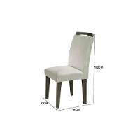 Cadeira Sala De Jantar Athenas Kit 2 Un Madeira Capuccino-linho Bege Turim - Rufato - 6