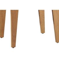 Cadeira Sala De Jantar Londrina Kit 2 Un Madeira Capuccino-linho Bege Turim - Rufato