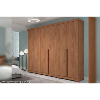 Guarda Roupa Casal 6 Portas de Abrir 6 Gavetas Cinamomo