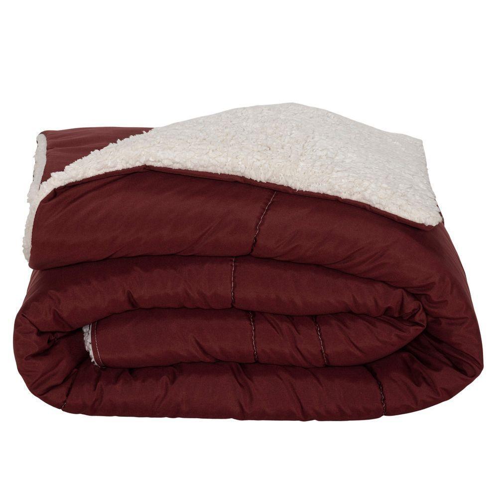 Kit 03 Pçs Coberdrom Solteiro Soft Dupla Face E Hipercal 400 Fios Vermelho - 7