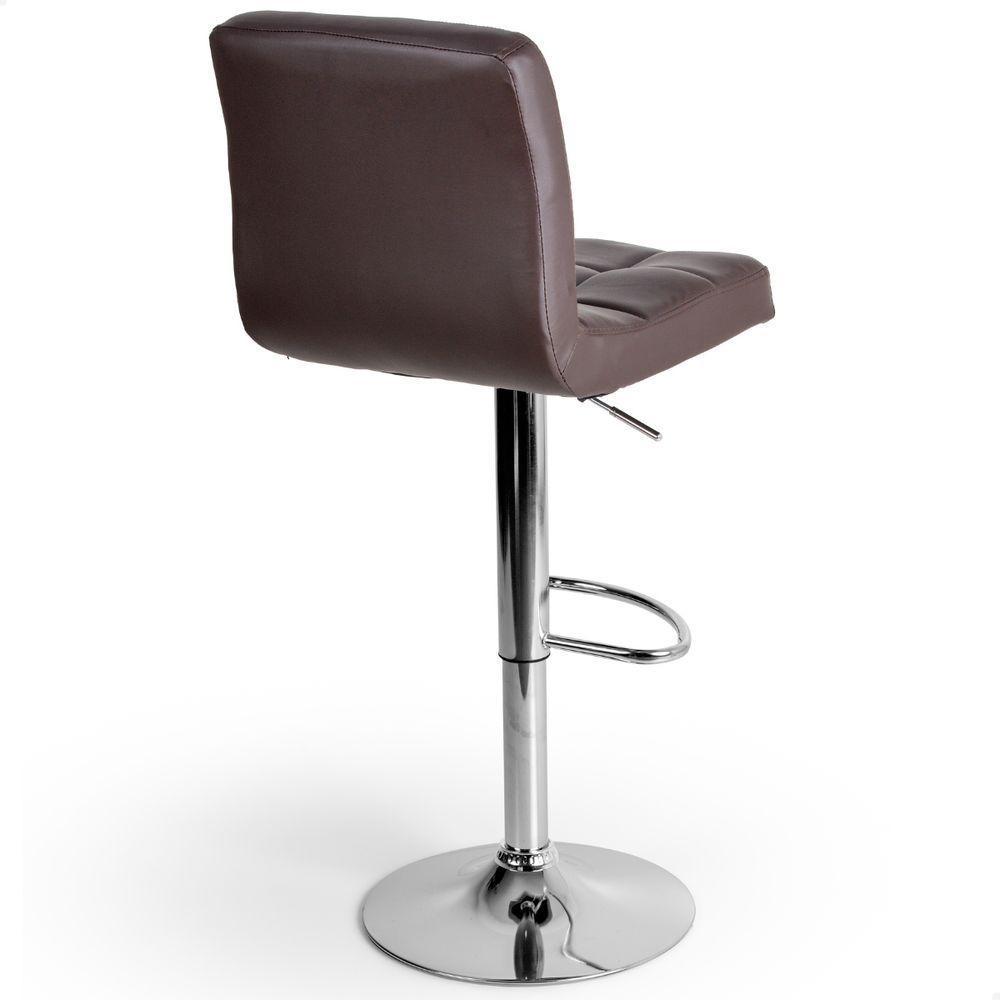 Banquetas Gomos Confort Giratória Estofada Cozinha Kit 04 Un Marrom Café - 4