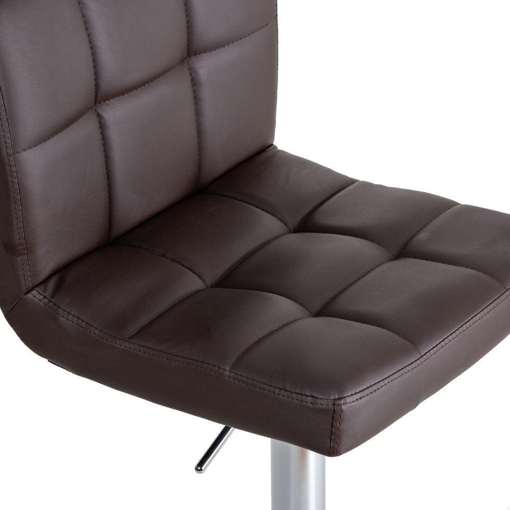 Banquetas Gomos Confort Giratória Estofada Cozinha Kit 04 Un Marrom Café - 5