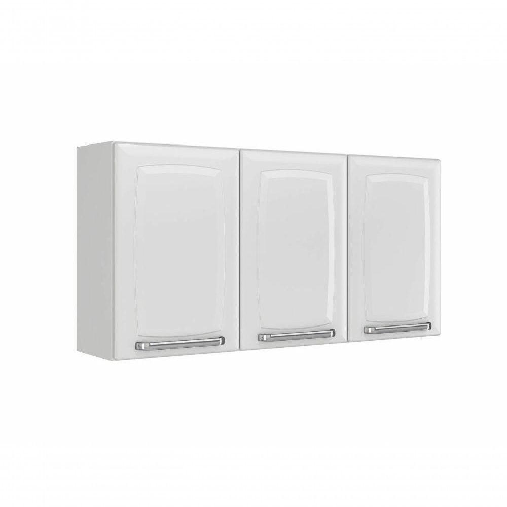 Armário Aéreo Cozinhas Itatiaia Luce - 3 Portas - Branco - 1